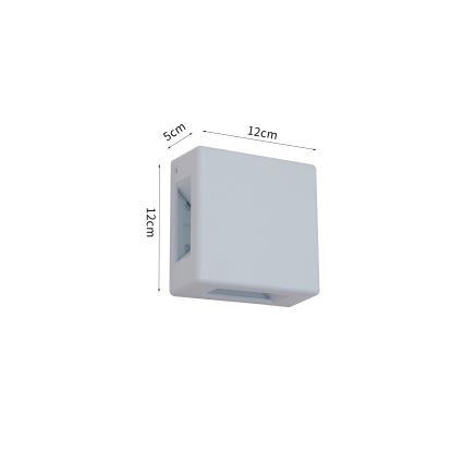 Brilagi - LED välisseinavalgusti QUADRAY LED/6W/230V valge IP54
