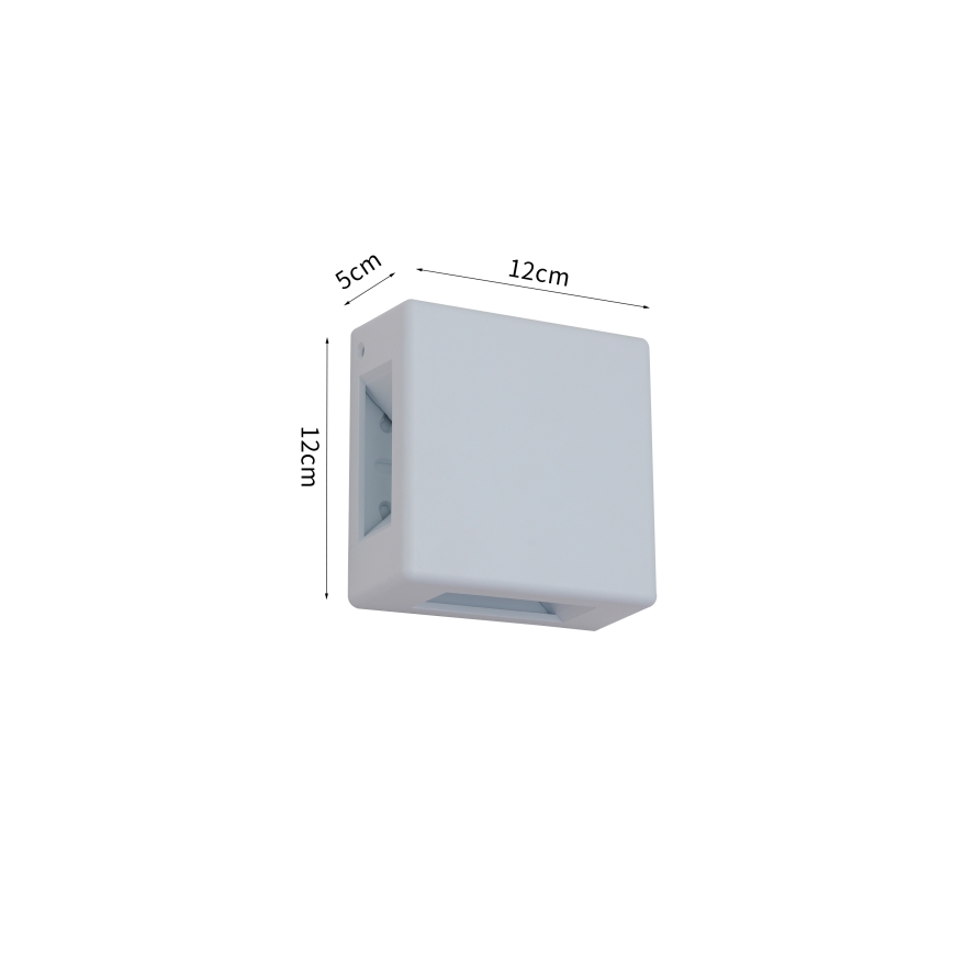 Brilagi - LED välisseinavalgusti QUADRAY LED/6W/230V valge IP54