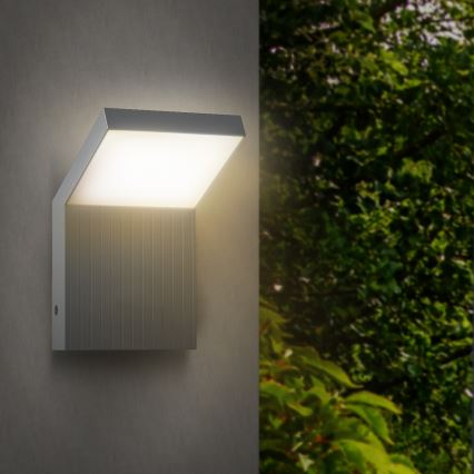 Brilagi - LED välisseinavalgusti RIANO LED/8W/230V hõbedane IP65