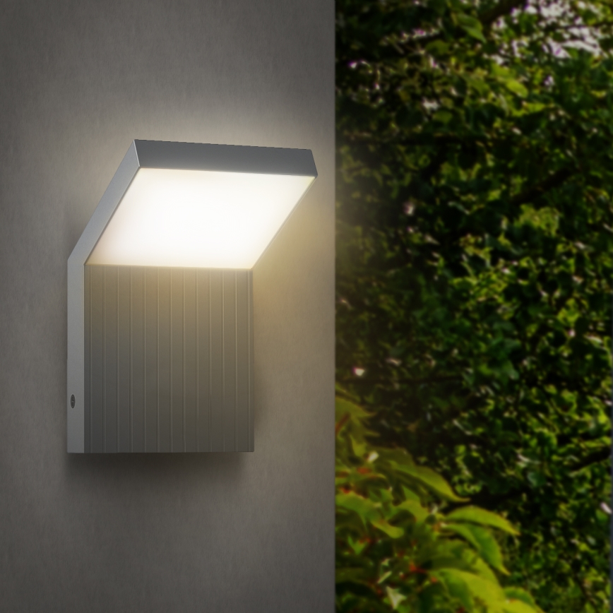 Brilagi - LED välisseinavalgusti RIANO LED/8W/230V hõbedane IP65