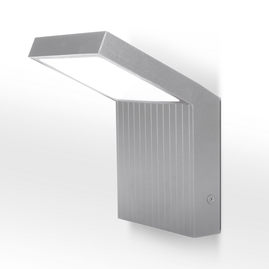 Brilagi - LED välisseinavalgusti RIANO LED/8W/230V hõbedane IP65