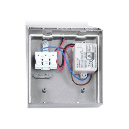 Brilagi - LED välisseinavalgusti RIANO LED/8W/230V hõbedane IP65
