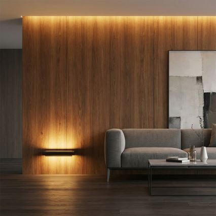 Brilagi - LED välisseinavalgusti SALERNO LED/12W/230V 35,5 cm must IP65