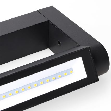 Brilagi - LED välisseinavalgusti SALERNO LED/12W/230V 35,5 cm must IP65