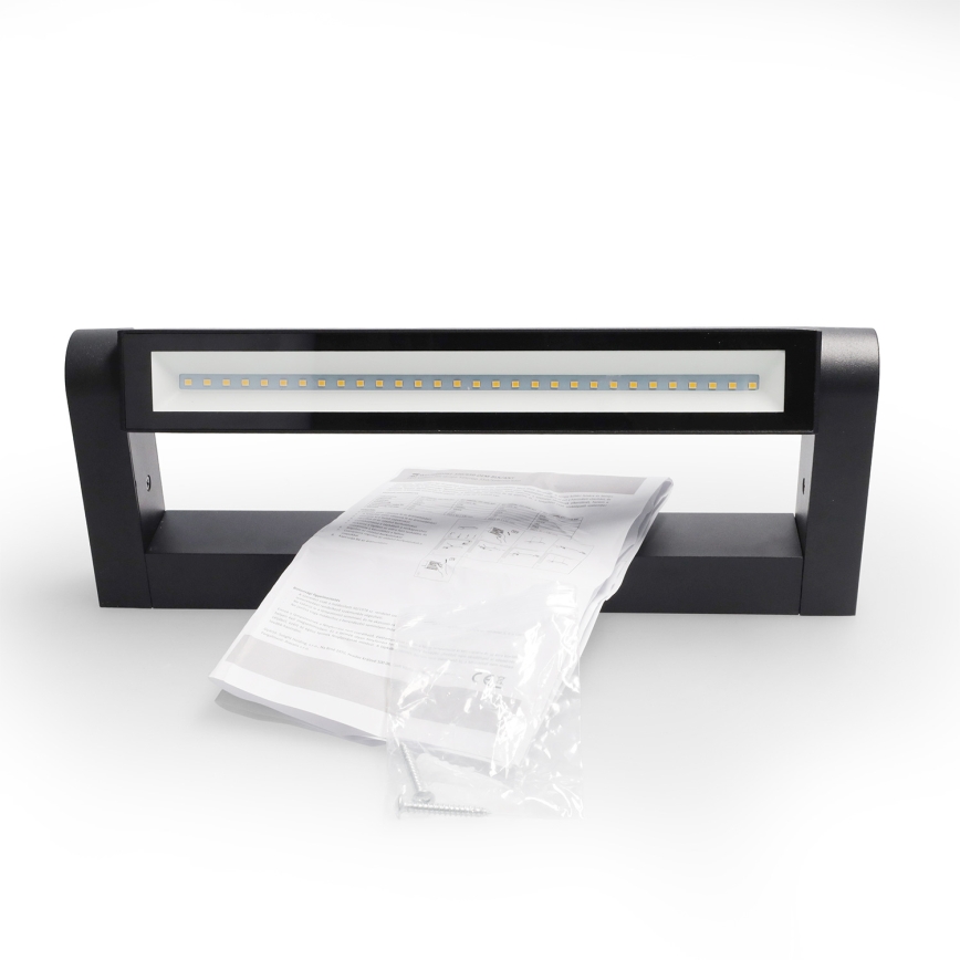 Brilagi - LED välisseinavalgusti SALERNO LED/12W/230V 35,5 cm must IP65