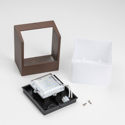 BRILAGI - LED välisseinavalgusti TERNI LED/12W/230V pruun IP44