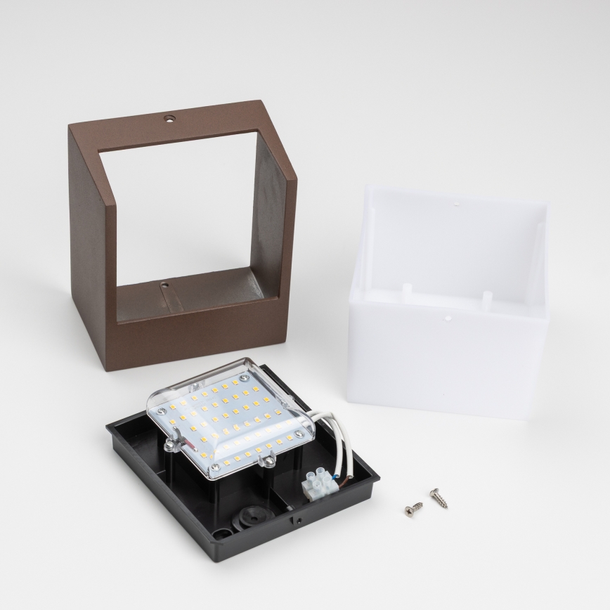 BRILAGI - LED välisseinavalgusti TERNI LED/12W/230V pruun IP44