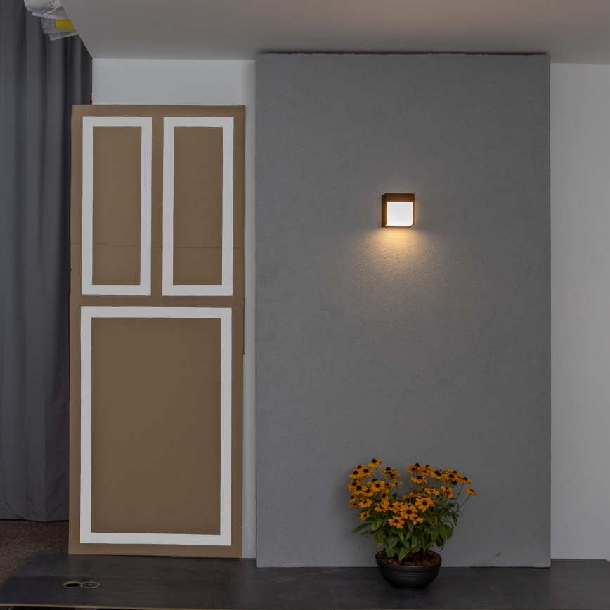 BRILAGI - LED välisseinavalgusti TERNI LED/12W/230V pruun IP44