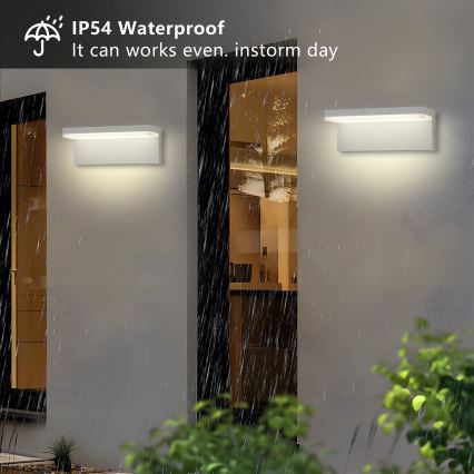 Brilagi - LED välisseinavalgusti TESSI LED/10W/230V valge IP54