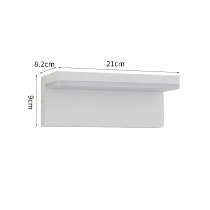 Brilagi - LED välisseinavalgusti TESSI LED/10W/230V valge IP54