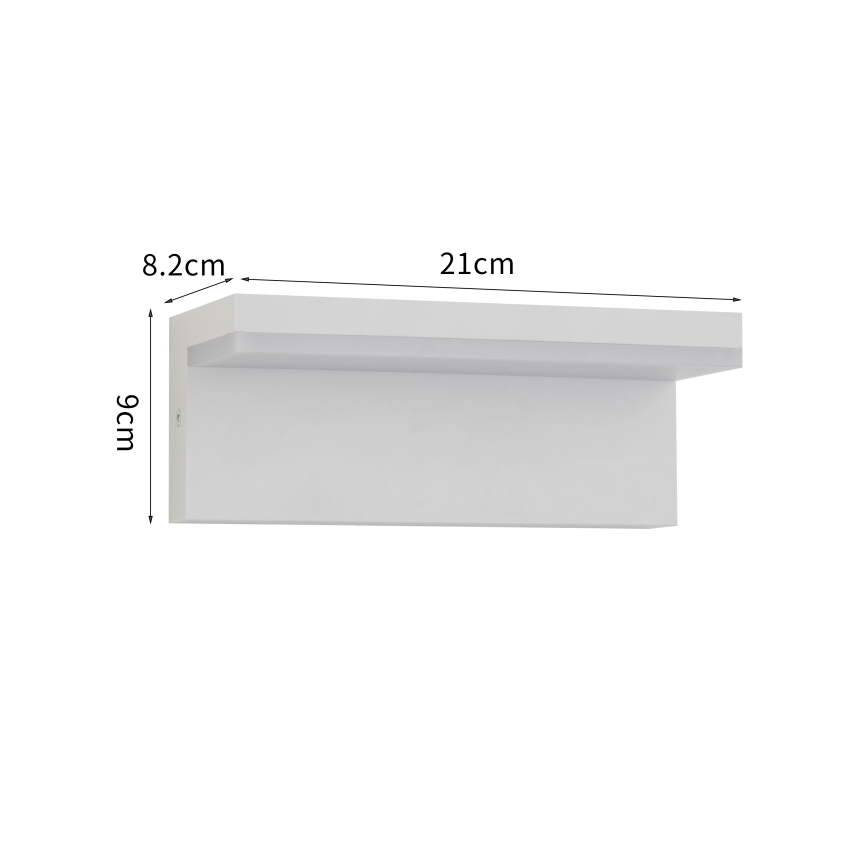 Brilagi - LED välisseinavalgusti TESSI LED/10W/230V valge IP54