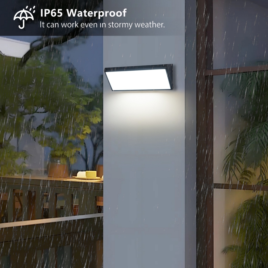 Brilagi - LED välisseinavalgusti TRIANGLE LED/42W/230V 3000/4000/6500K must IP65