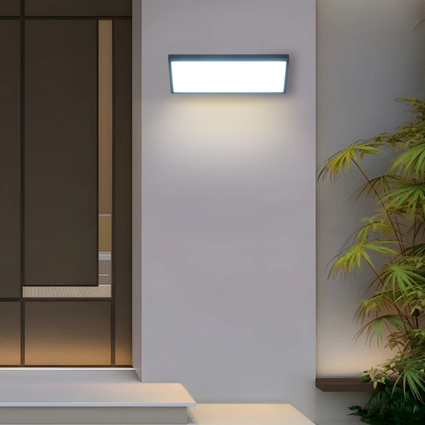 Brilagi - LED välisseinavalgusti TRIANGLE LED/42W/230V antratsiit IP65