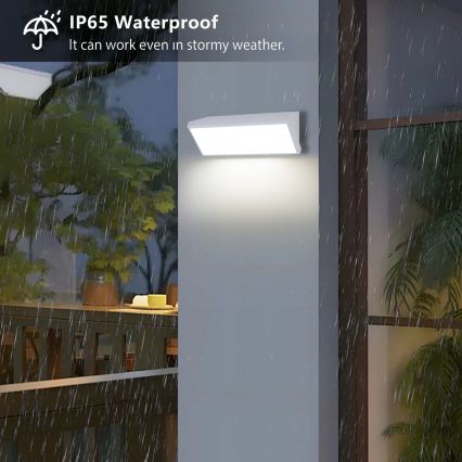 Brilagi - LED välisseinavalgusti TRIANGLE LED/42W/230V valge IP65