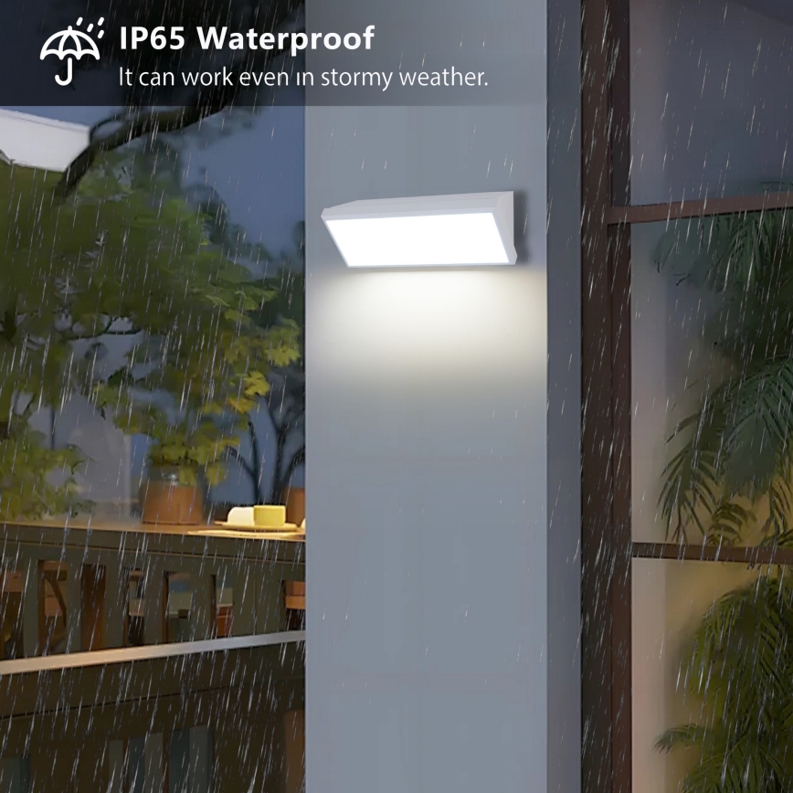 Brilagi - LED välisseinavalgusti TRIANGLE LED/42W/230V valge IP65