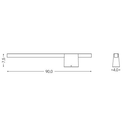 BRILAGI - LED Välisseinavalgusti VELORA LED/12W/230V 90 cm IP44 antratsiit