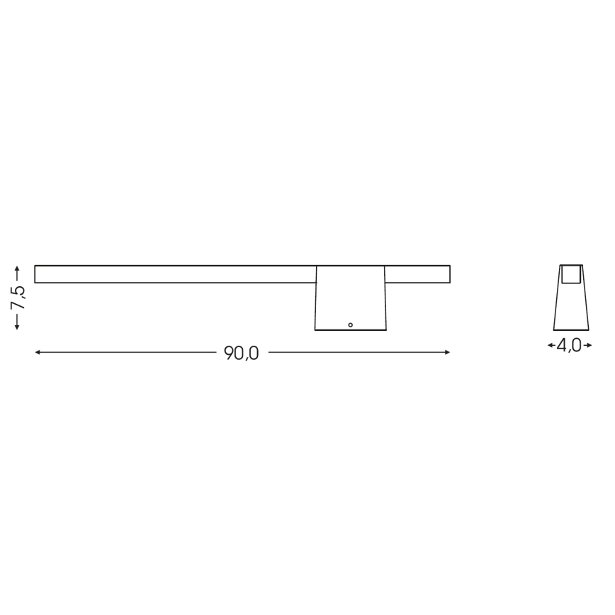 BRILAGI - LED Välisseinavalgusti VELORA LED/12W/230V 90 cm IP44 antratsiit