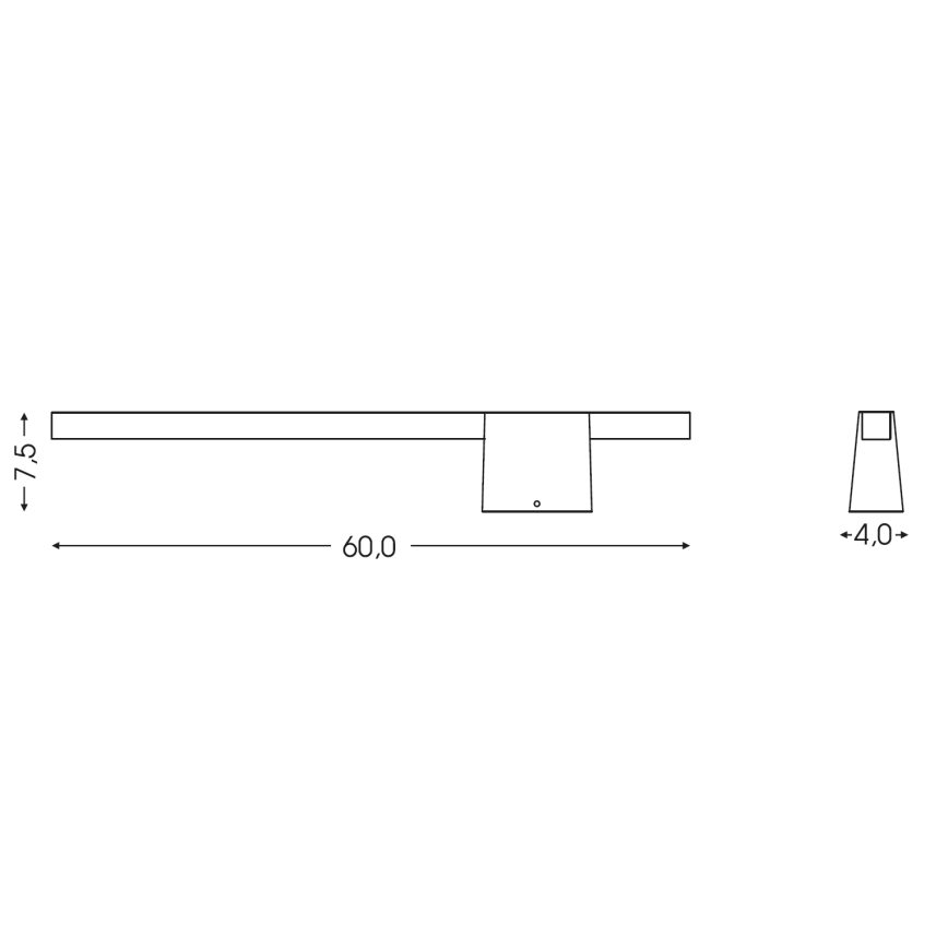 BRILAGI - LED välisseinavalgusti VELORA LED/9W/230V 60 cm IP44 antratsiit