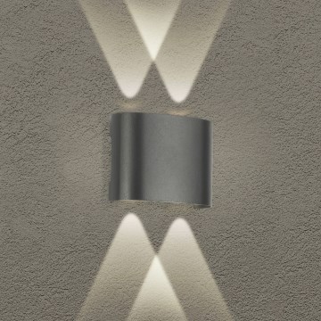 Brilagi - LED Välistingimuse valgusti FLAREBOX LED/4W/230V antratsiit IP65