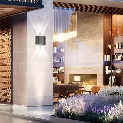 Brilagi - LED Välistingimuse valgusti FLAREBOX LED/4W/230V antratsiit IP65