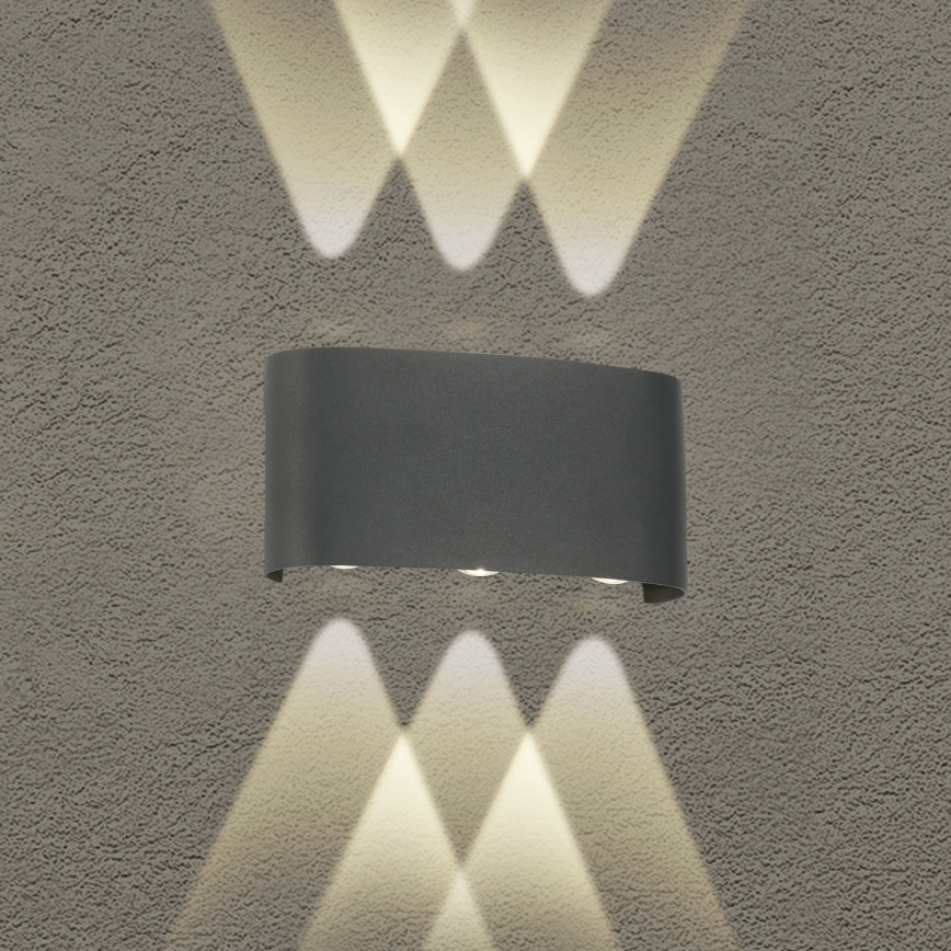 Brilagi - LED Välistingimuse valgusti FLAREBOX LED/6W/230V antratsiit IP65