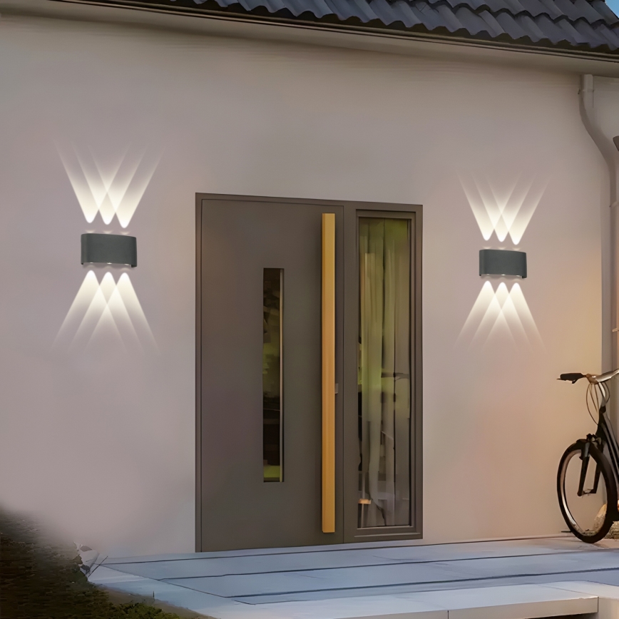 Brilagi - LED Välistingimuse valgusti FLAREBOX LED/6W/230V antratsiit IP65