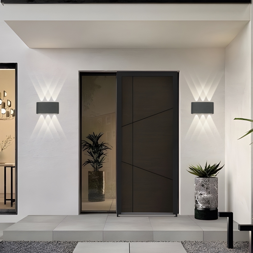 Brilagi - LED Välistingimuse valgusti FLAREBOX LED/6W/230V antratsiit IP65