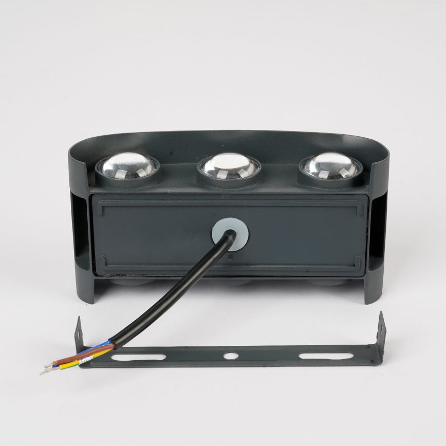 Brilagi - LED Välistingimuse valgusti FLAREBOX LED/6W/230V antratsiit IP65