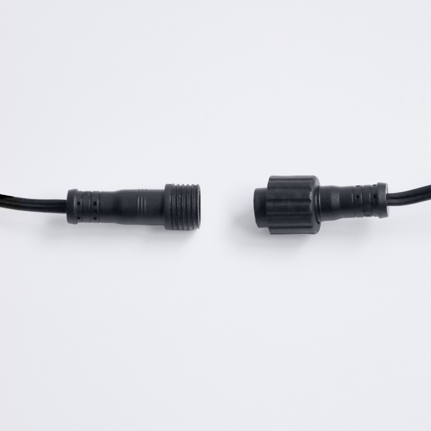 Brilagi - LED välisvalgustuse dekoratiivkett GIRLANDA 25xE12/0,6W/230V 20m must IP44 soe valge + kaugjuhtimispult