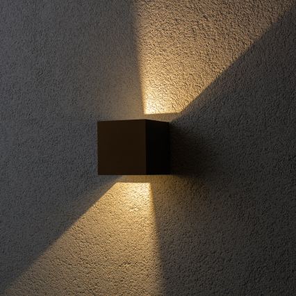 BRILAGI - LED välistingimuste seinavalgusti CUBE LED/6W/230V pruun IP54