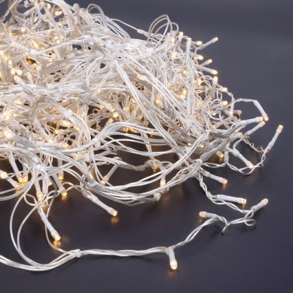 Brilagi - LED välisvalguskett 360xLED/8 funktsiooni 14m IP44 soe valge jääpurikad