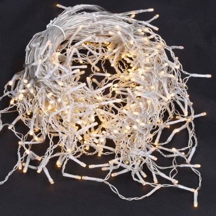 Brilagi - LED välisvalguskett 360xLED/8 funktsiooni 14m IP44 soe valge jääpurikad