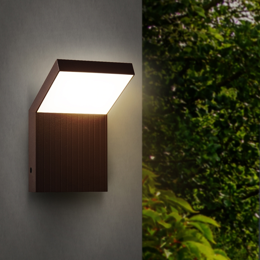 Brilagi - LED välistingimustele mõeldud seinavalgusti RIANO LED/8W/230V pruun IP65