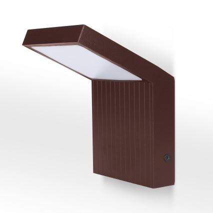 Brilagi - LED välistingimustele mõeldud seinavalgusti RIANO LED/8W/230V pruun IP65