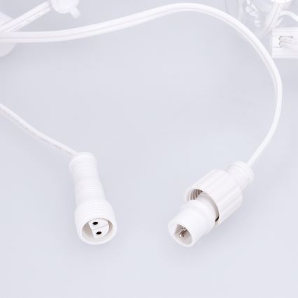 Brilagi - LED välisdekoratiivne valguskett GIRLANDA 25xE12/0,8W/230V 20m valge IP44 soe valge