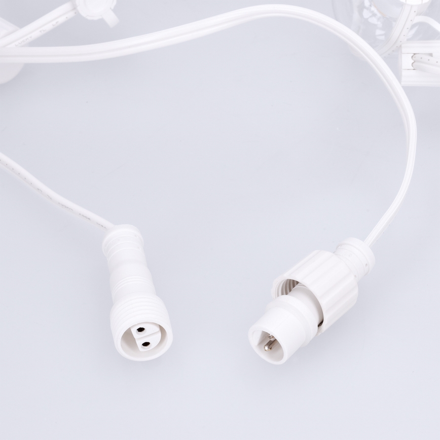 Brilagi - LED välisdekoratiivne valguskett GIRLANDA 25xE12/0,8W/230V 20m valge IP44 soe valge