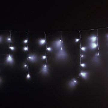 Brilagi - LED välistingimustes jõulukardin 400 LED / 8 funktsiooni, 23 m, IP44, külmvalge