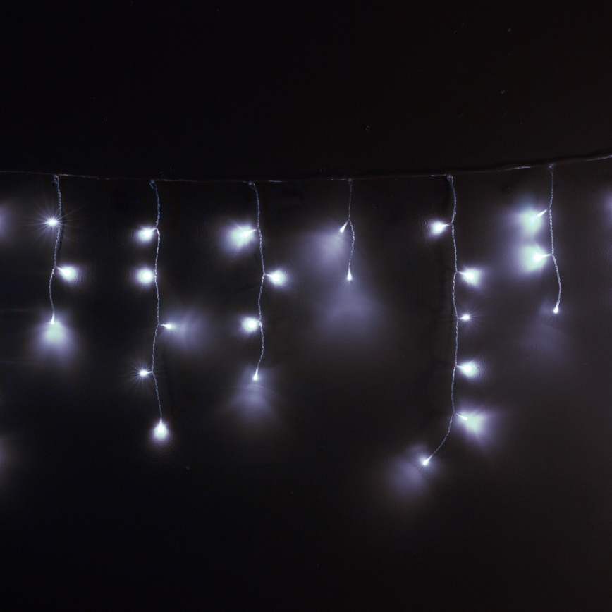 Brilagi - LED välistingimustes jõulukardin 400 LED / 8 funktsiooni, 23 m, IP44, külmvalge