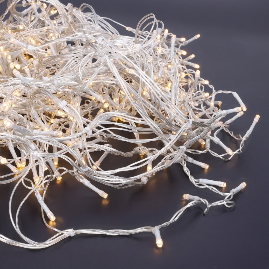 Brilagi - LED välitingimuste jõulutuled, 360 LED / 8 funktsiooni, 14 m, IP44, soe valge, jääpurikad