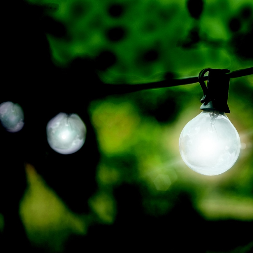 BRILAGI - LED väljas kasutatav dekoratiivne valguskett GIRLANDA 25xE12/0,8W/230V 20m IP44 külmvalge