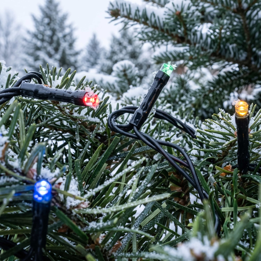 BRILAGI - LED välistingimustes kasutatav jõulukett 100×LED / 8 funktsiooni, 13 m, IP44, mitmevärviline