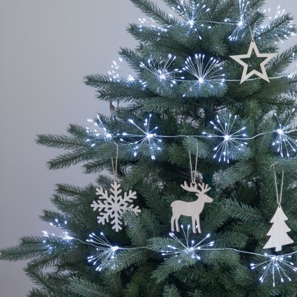 Brilagi - LED välistingimustesse mõeldud valguskett, 150×LED, 5 m, IP44, külmvalge, ilutulestikuefekt