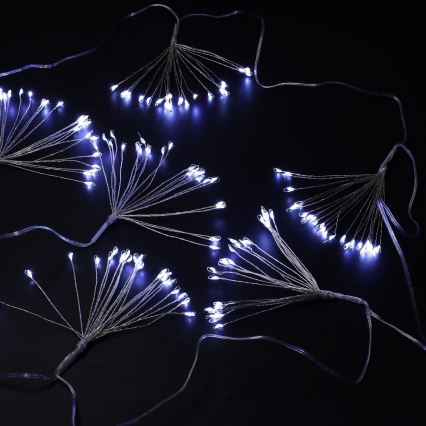 Brilagi - LED välistingimustesse mõeldud valguskett, 150×LED, 5 m, IP44, külmvalge, ilutulestikuefekt