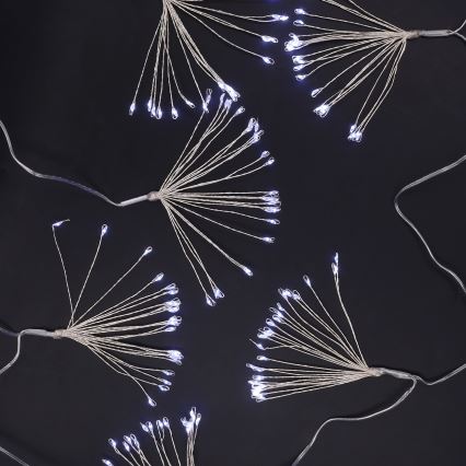 Brilagi - LED välistingimustesse mõeldud valguskett, 150×LED, 5 m, IP44, külmvalge, ilutulestikuefekt