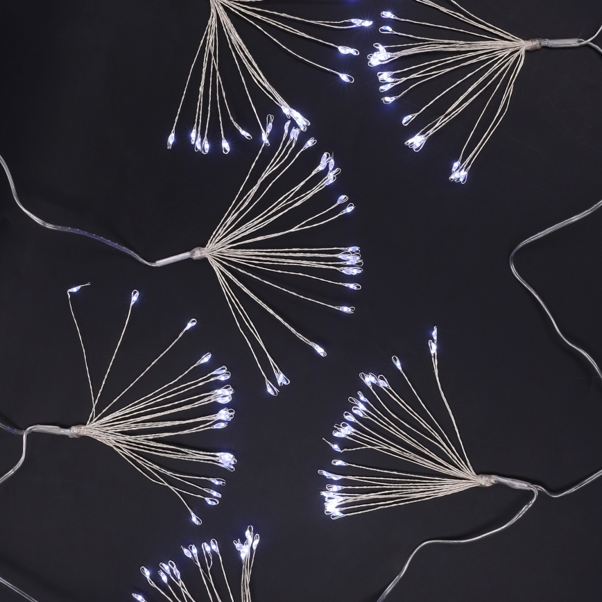 Brilagi - LED välistingimustesse mõeldud valguskett, 150×LED, 5 m, IP44, külmvalge, ilutulestikuefekt