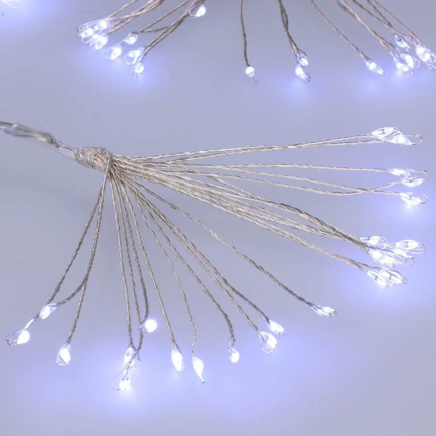 Brilagi - LED välistingimustesse mõeldud valguskett, 150×LED, 5 m, IP44, külmvalge, ilutulestikuefekt