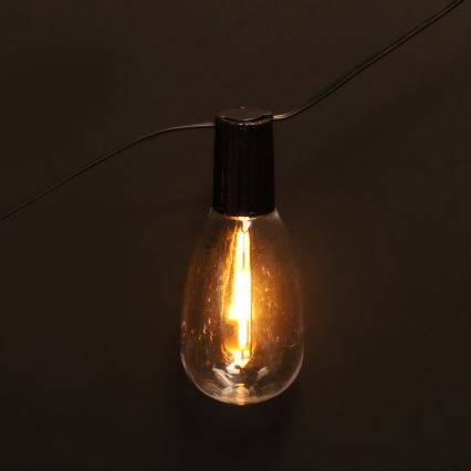 Brilagi - LED välisvalguskett 10xLED/3xAA 3,2m IP44 soe valge