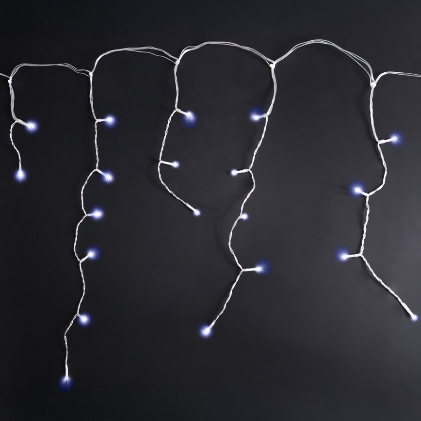 Brilagi - LED välistingimuste valguskett 200×LED/8 režiimi 13 m IP44 külmvalge jääpurikad