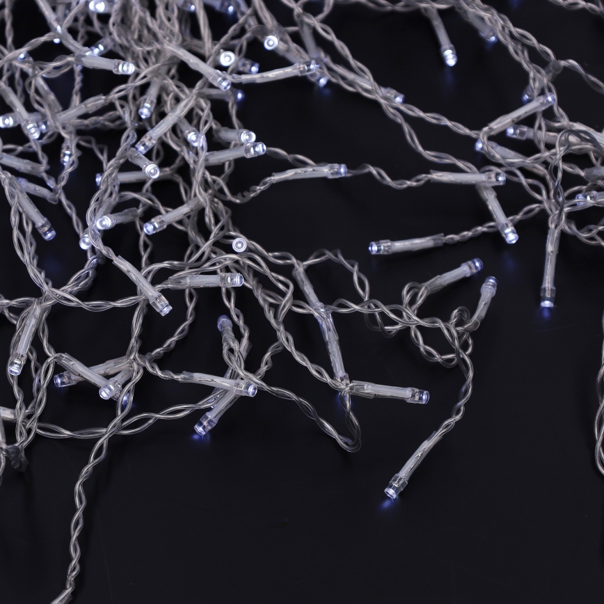 Brilagi - LED välistingimuste valguskett 200×LED/8 režiimi 13 m IP44 külmvalge jääpurikad