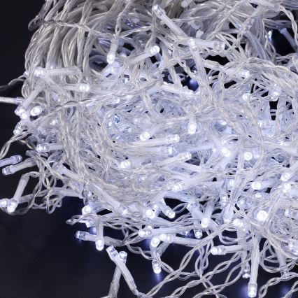 Brilagi - LED välistingimuste valguskett 200×LED/8 režiimi 13 m IP44 külmvalge jääpurikad